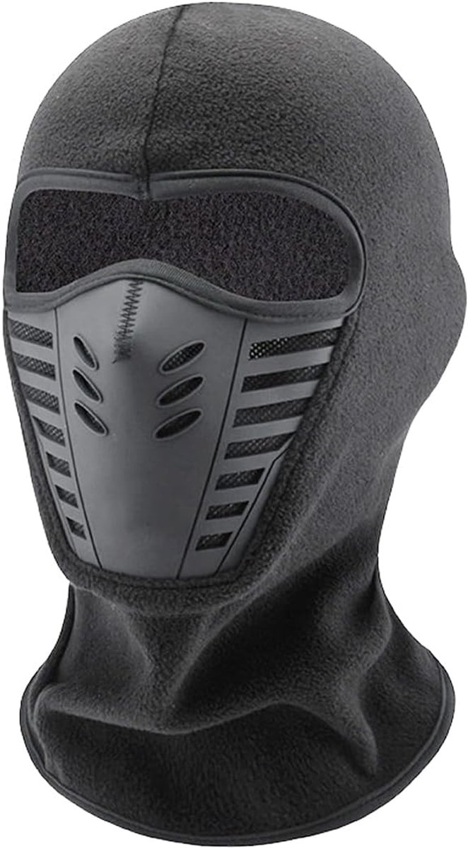 Wintermotorfiets met fleece, balaclava, helmonderkant, warm, multifunctioneel, voor fietsen, skiën, winddicht, ademend, uniseks, Roze., M