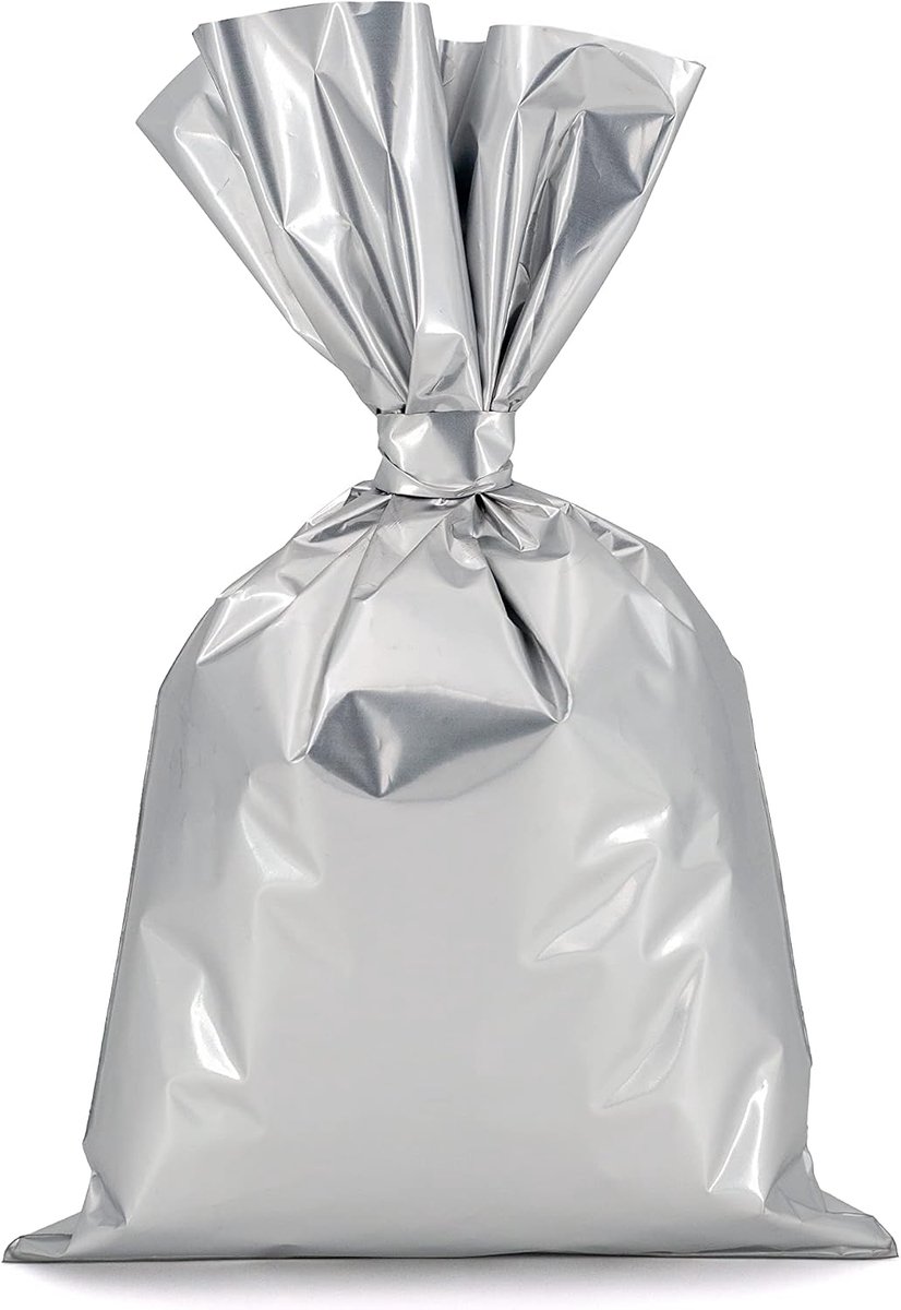 Cadeau Zakjes, Cadeau Verpakking, Zilver, 50 stuks, 25x40 cm