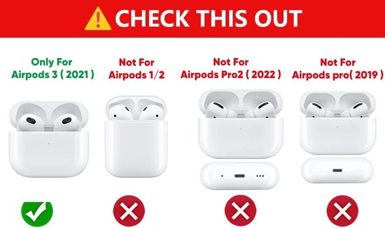 Hoesje voor AirPods 3e generatie oordopjes (2021), XMBYGY Siliconen Leuke Cartoon Case Beschermende Schokbestendige Covers met Sleutelhanger voor AirPods 3 (Tomaat) — afbeelding 2