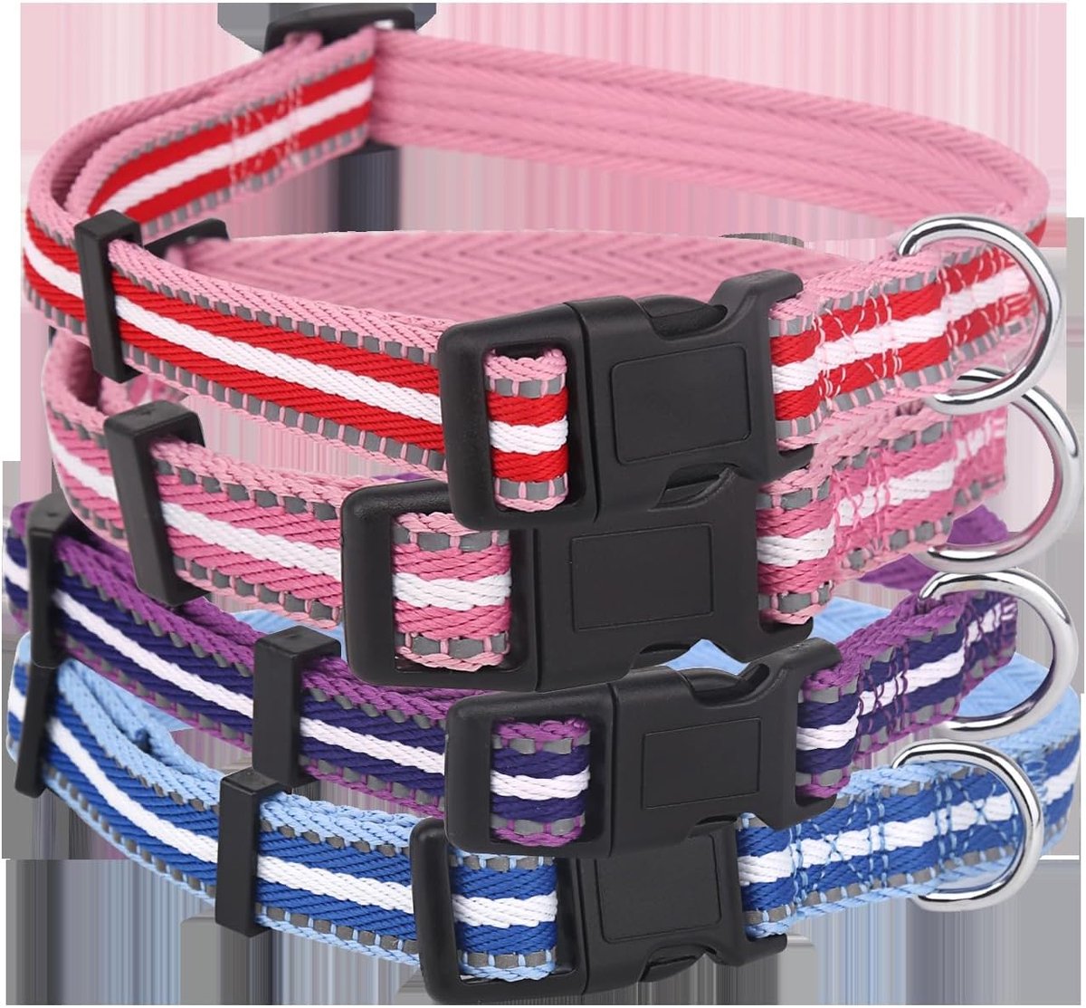 hondenhalsband met eenvoudige aanpassing, waterdicht materiaal en veiligheidsclip, ideaal voor nachtelijke wandelingen en de veiligheid van honden.
