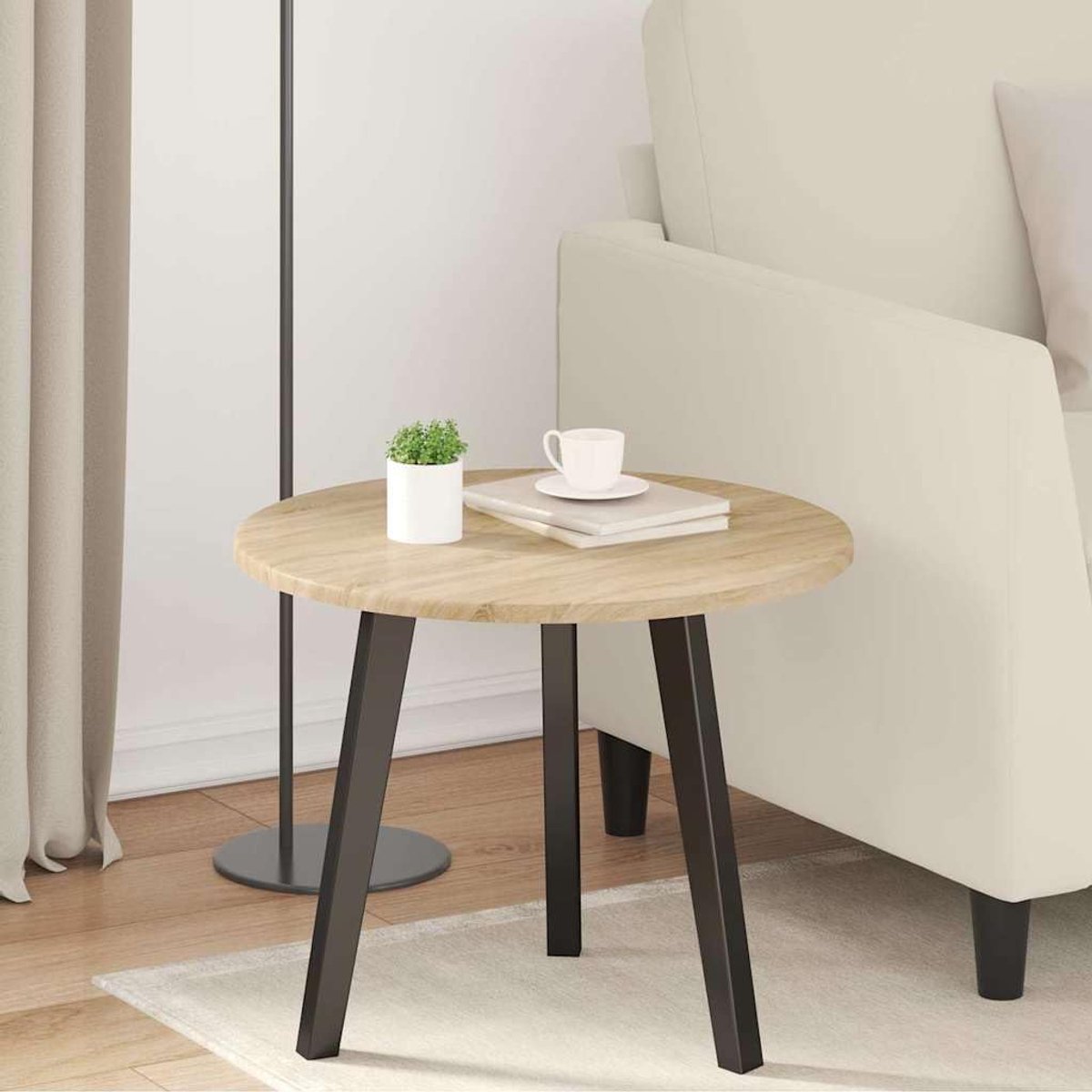 Tafelblad Sonoma-eiken, 50 x 50 x 1,5 cm, houtmateriaal voor terrasplaat en buiten