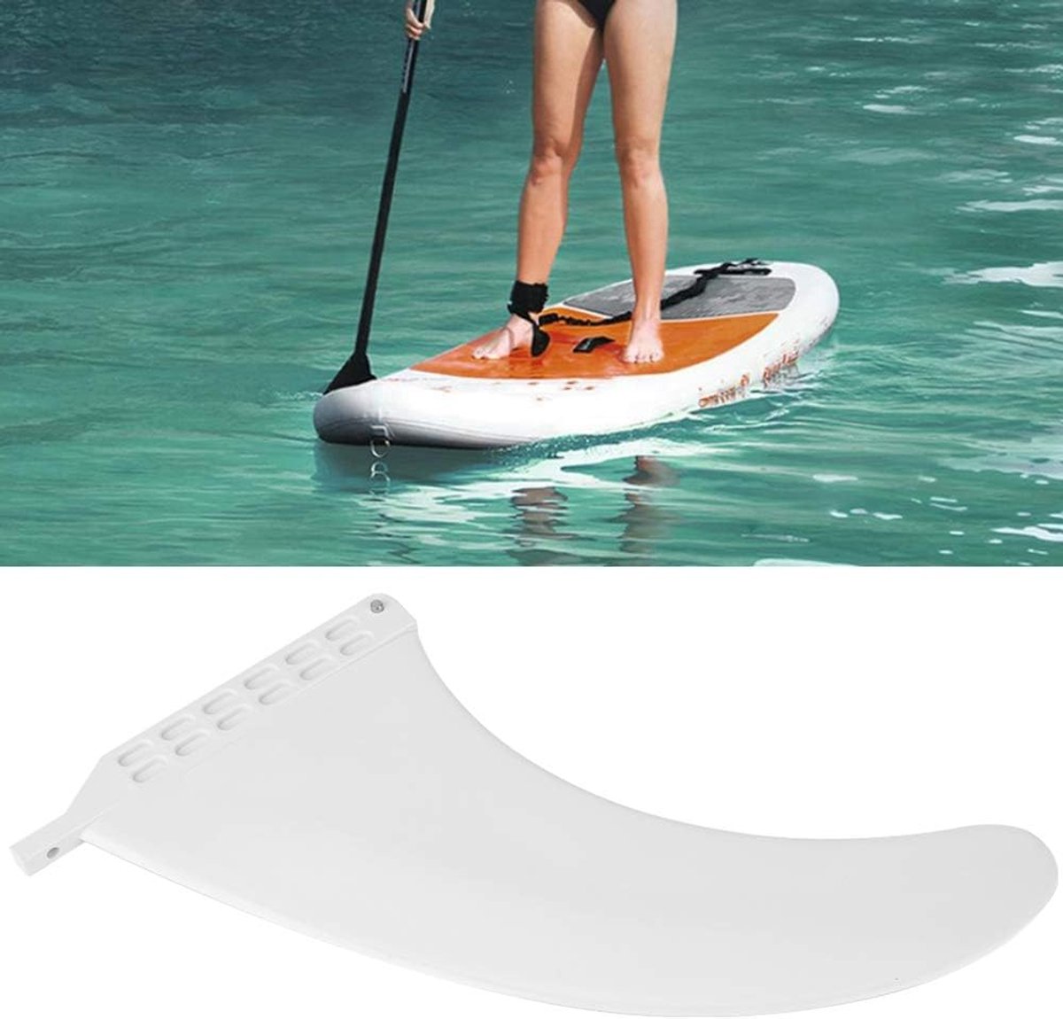 Surfplankvinnen, 9inch 9inch surfplankvinnen, surfplanken middenvin, buitengebruik voor surfplanken Surfliefhebbers(wit, 9 inch)