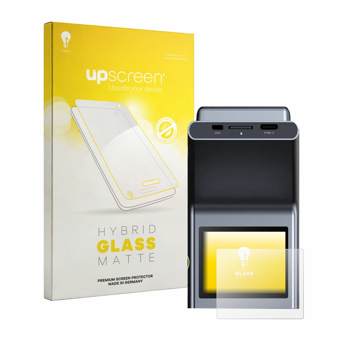 upscreen - Screenprotector voor Botslab G300H Plus - Folie Beschermfolie Beschermglas matte