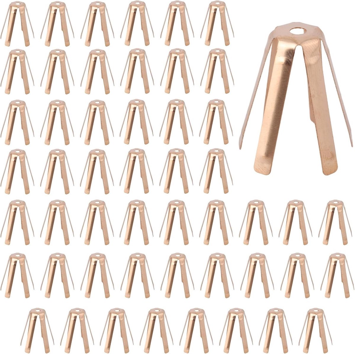 Universele 6-punts messing golf schacht adapter shims - 50 stuks voor .335, .350, .355 en .370 schachten, perfect voor golfaccessoires voor mannen en vrouwen
