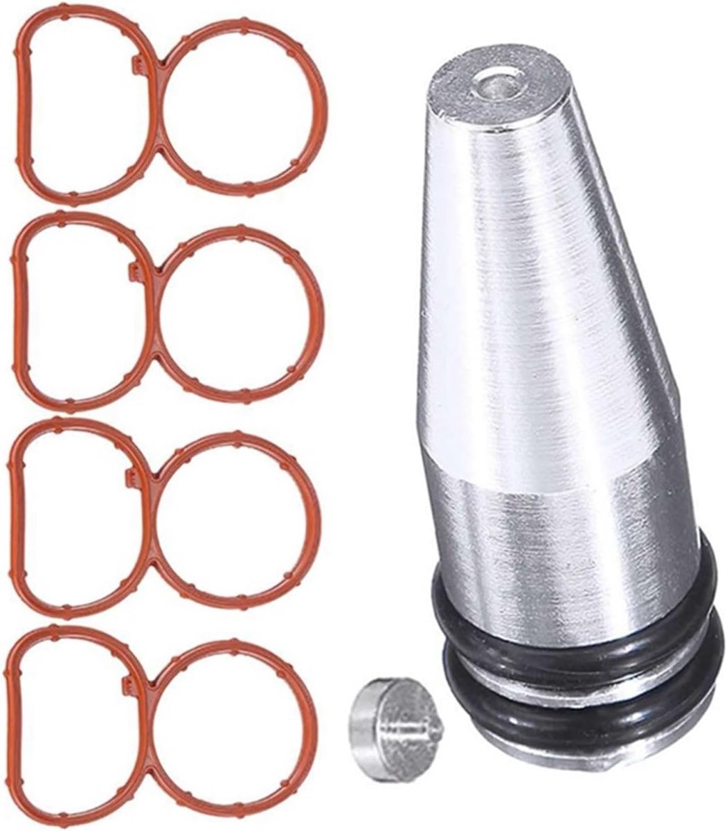 Olie Inlaatspruitstuk Wervelkleppen Verwijderen Leeg Verwijderen Plug Bung met Pakkingen, for BMW, 2.0 N47 Aluminiumlegering 22 mm Inlaatspruitstuk pakkingset