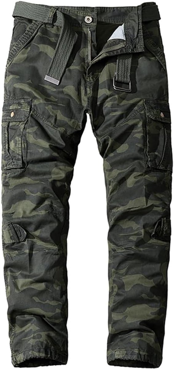 Cargobroek voor heren, katoenen outdoorbroek, werkbroek, militaire broek, tactische broek, rangerbroek met veel zakken