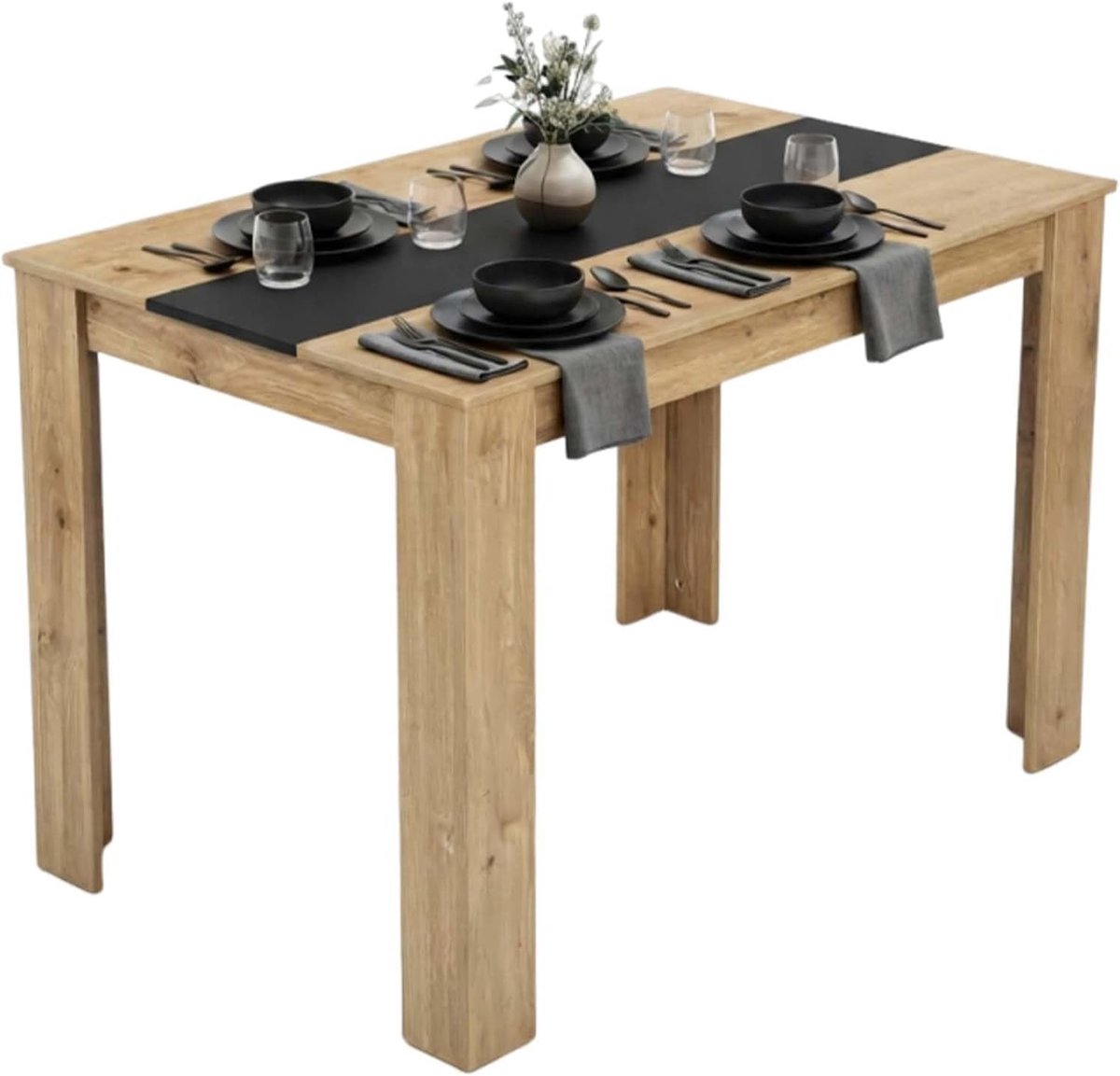 Eettafel hout 110×70 cm keukentafel eettafel eettafel industrieel