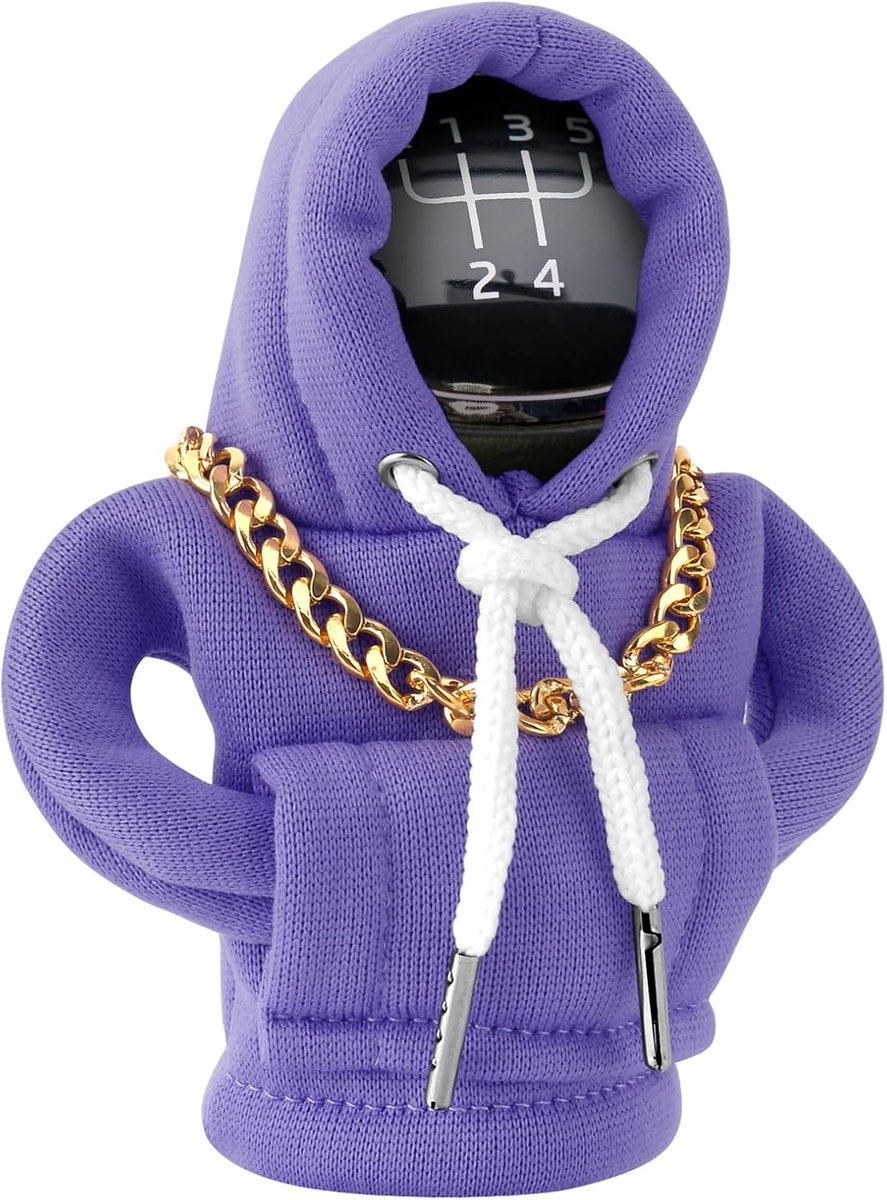 Schakelhendel Hoodie, Versnellingsknop Hoodie voor Auto, Schakelhendel Cover, Versnellingspook Knop Cover met Halsband, Schakelhendel Hoodie Auto Schakelhendel Cover Auto Interieur Hoodie