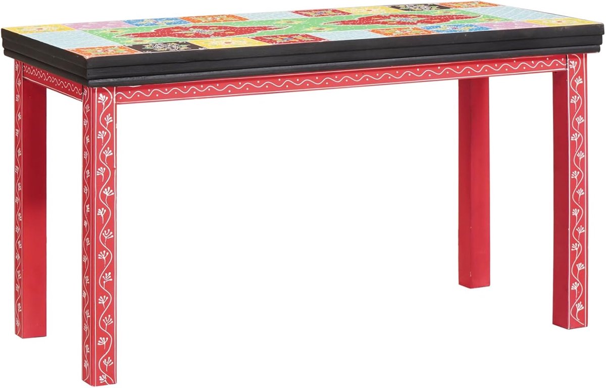 Nesting tafels 3 stuks massief mangohout, salontafel bijzettafels moderne koffietafel voor woonkamer slaapkamer 4017582