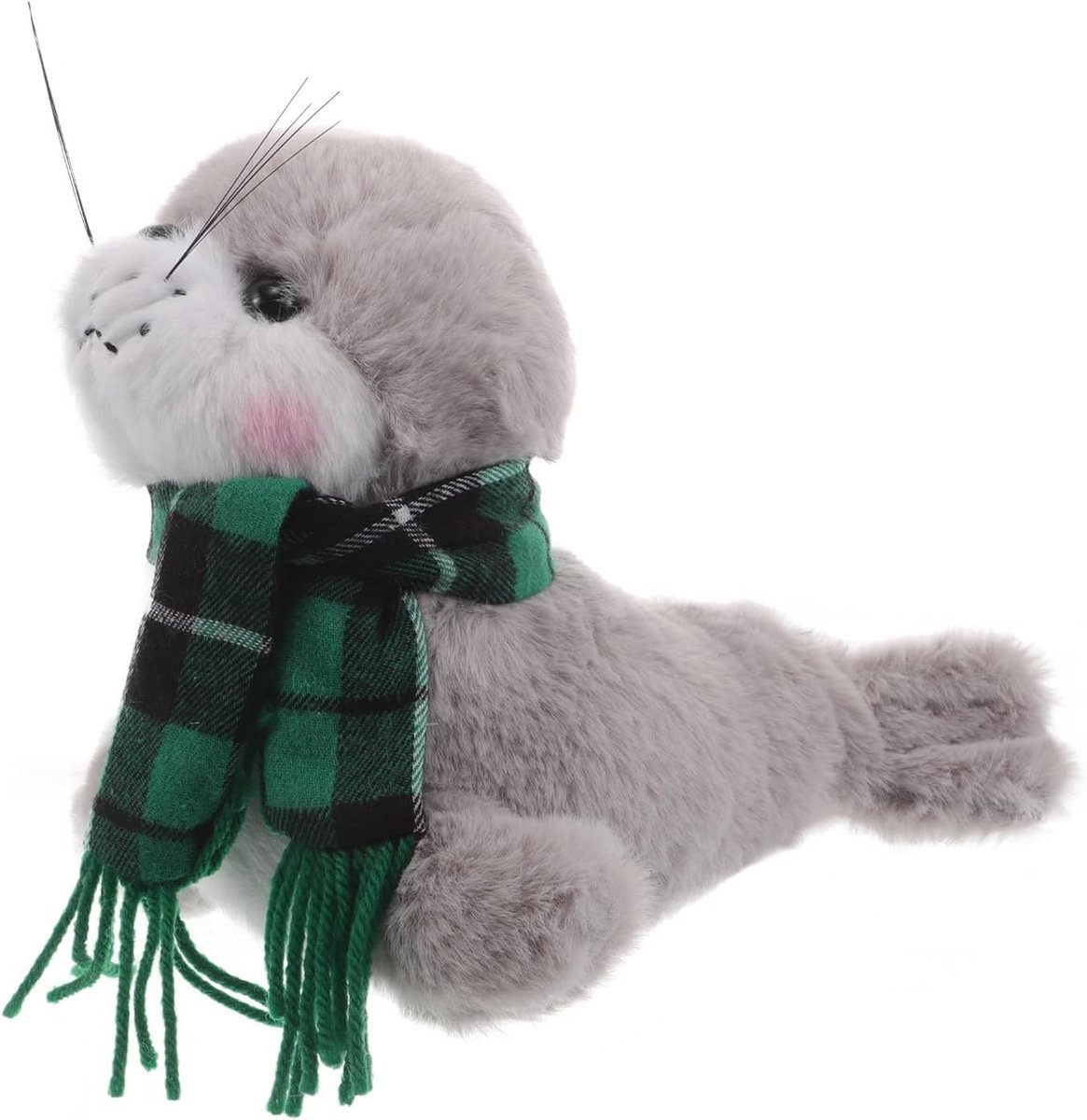 Zeehond Knuffeldier - 23cm Zacht Knuffelbaar Pluche Zeehond Speelgoed Schattige Knuffelpop met Sjaal Kinderkamer Pluche Voor Jongens & Meisjes Verjaardag Babyshower Kerstmis Feest Gunst