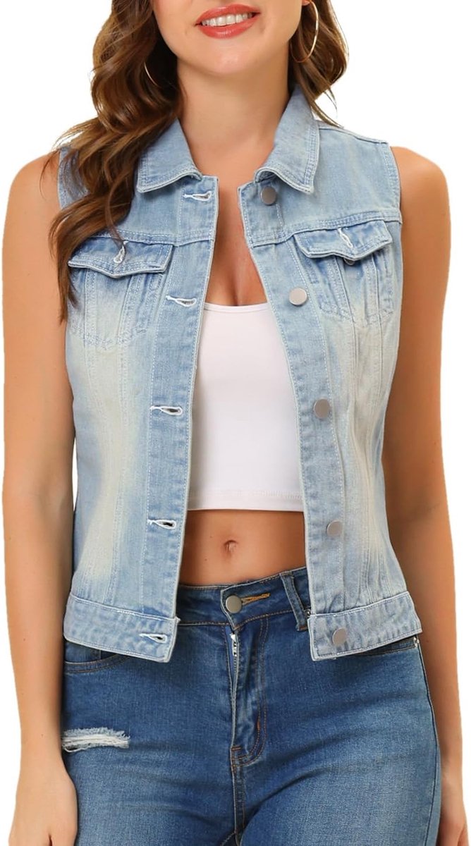 K Denim Vest dames Denim Vest