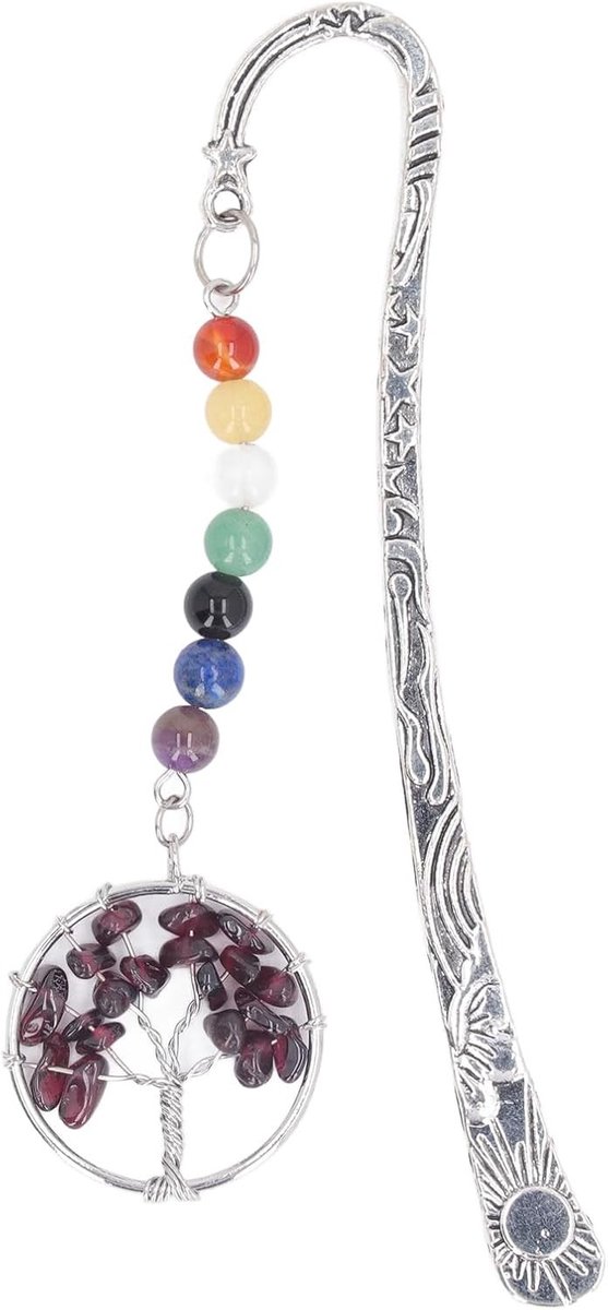Chakra Boekenlegger van Faux Kristal, Levensboom Ontwerp voor Lezers, Studenten en Docenten, Perfecte Cadeau voor Boekliefhebbers
