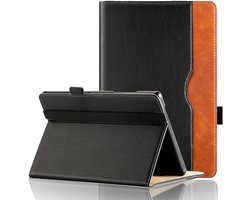 Universele Hoes voor SGIN, URAO, ROWT, Callsky-Tab, BYYBUO, Jeazans, ZZB 10.1" Tablet - Multi-View PU Lederen Hoes voor 10-11" met HotLight Compatibiliteit (Zwart)