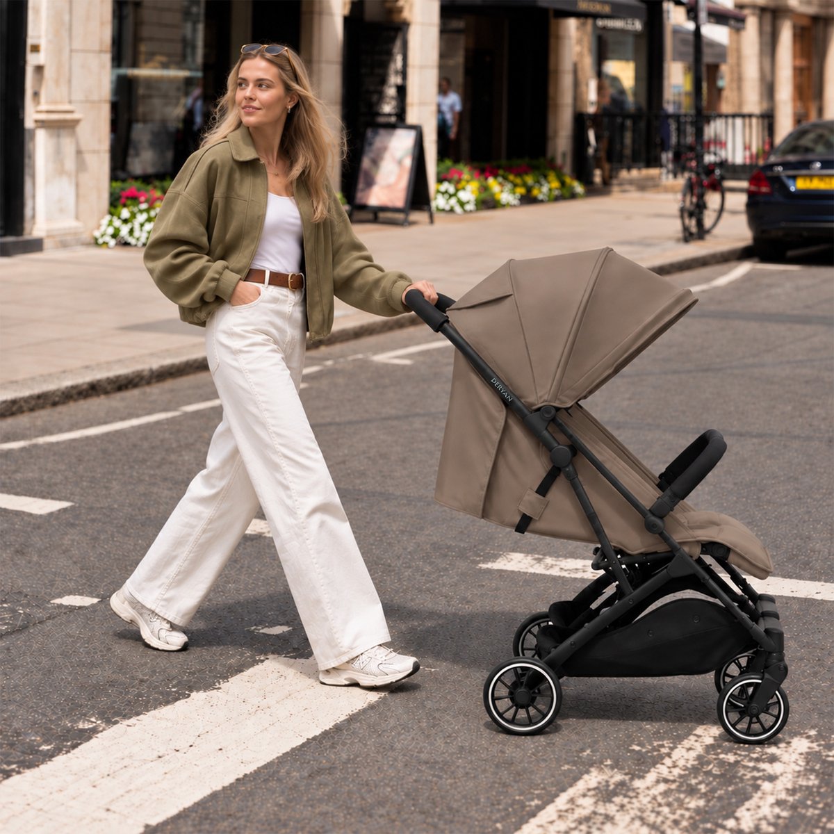 Deryan Rolo X2 Duo Buggy - 2 persoons - Compact & lichtgewicht - Hazel – foto 8