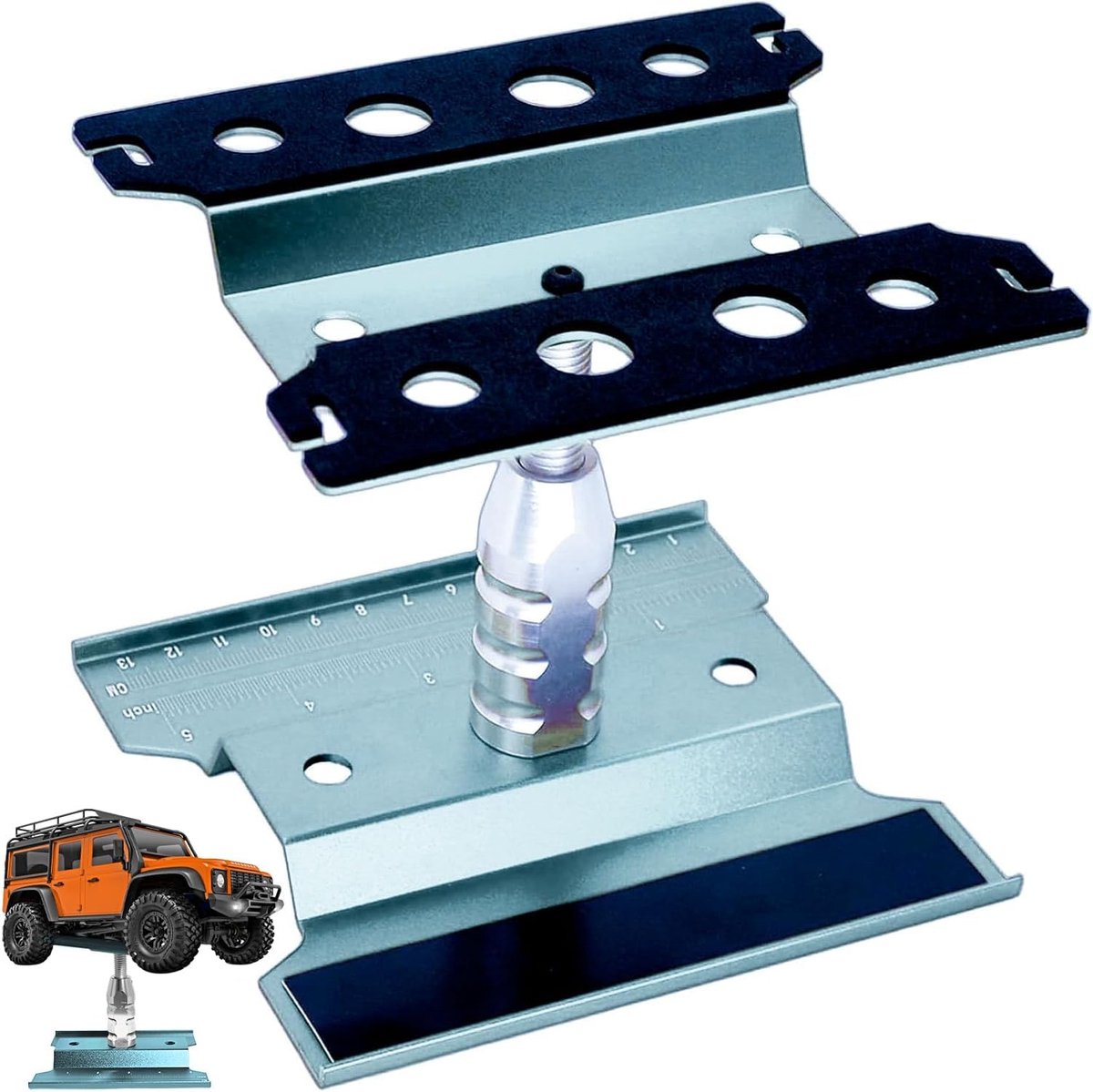 Auto Reparatie Werk Stand Lift Lagere Verstelbare Werkstation Aluminium 360 Graden Rotatie voor 1/8 1/10 1/12 RC Auto Traxxas Slash TRX4 Arrma Axiale SCX10 Losi Redcat Wltoys RC Crawler Monster
