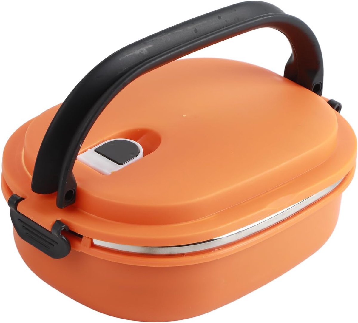 Geïsoleerde Lunchbox, 1-laags Thermische Voedselcontainer voor Avondmaal, Diner en Kantoormaaltijden, met Gebogen Handvat en Ventilatieopening, Veilig