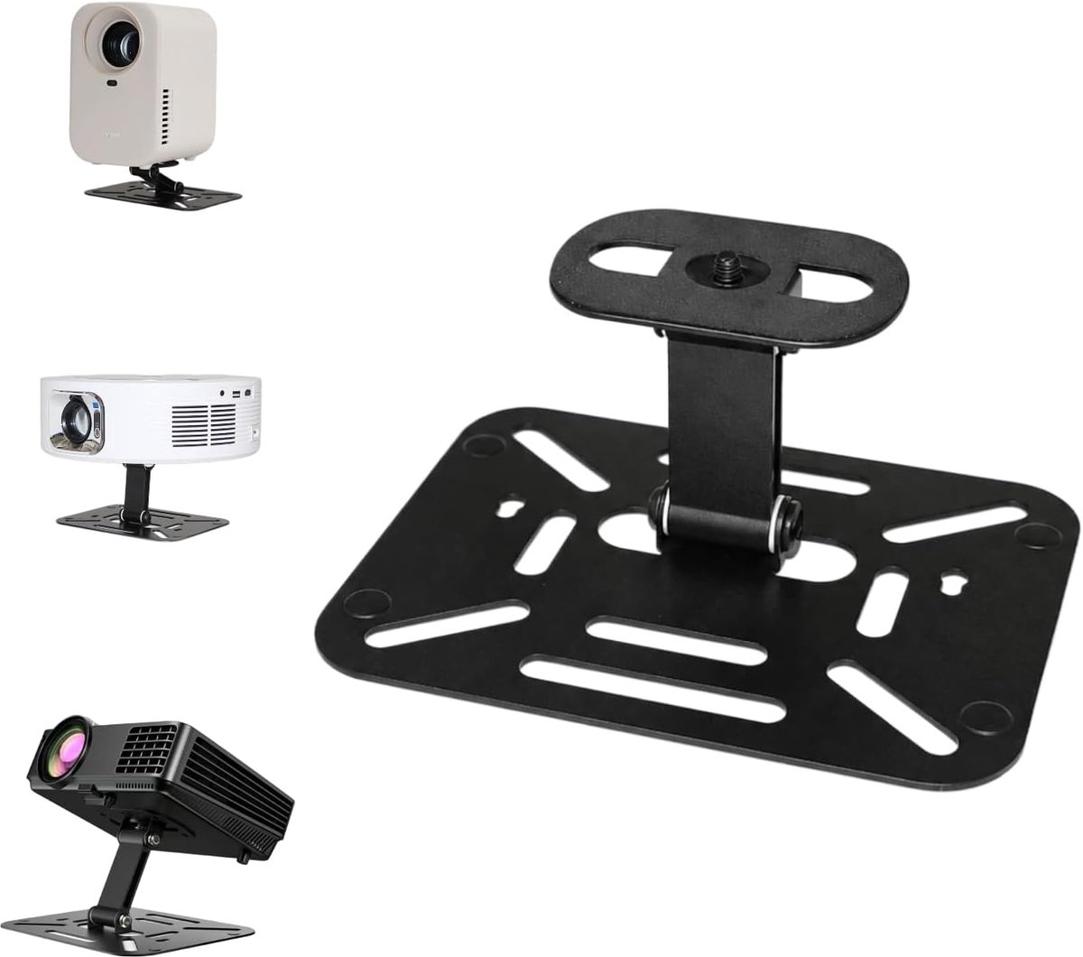 Multi-hoek desktop projector houder beamer houder mini beamer standaard projector houder projector standaard opvouwbare projector standaard beamer wandhouder (zwart)
