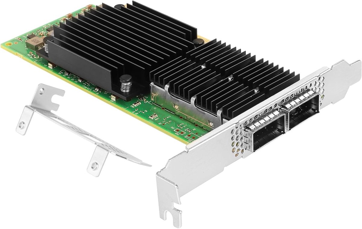 Ethernet-netwerkkaart voor Mellanox MCX556A-EDAT ConnectX-5 chipset PCIe 4.0 X16 100 GB Dual Port QSFP28 LAN-kaart ondersteuning Windows Server/Windows/Linux/VMware/ESX