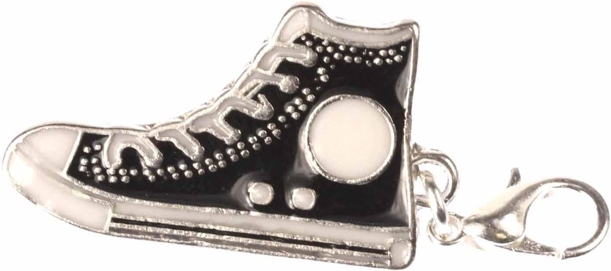 Sneakers gymschoen charm schoenen zz - handgemaakt modesieraad I verzilverd ketting - bedelhanger bedelarmband - hanger voor armband, 30 mm, Metaal Katoen