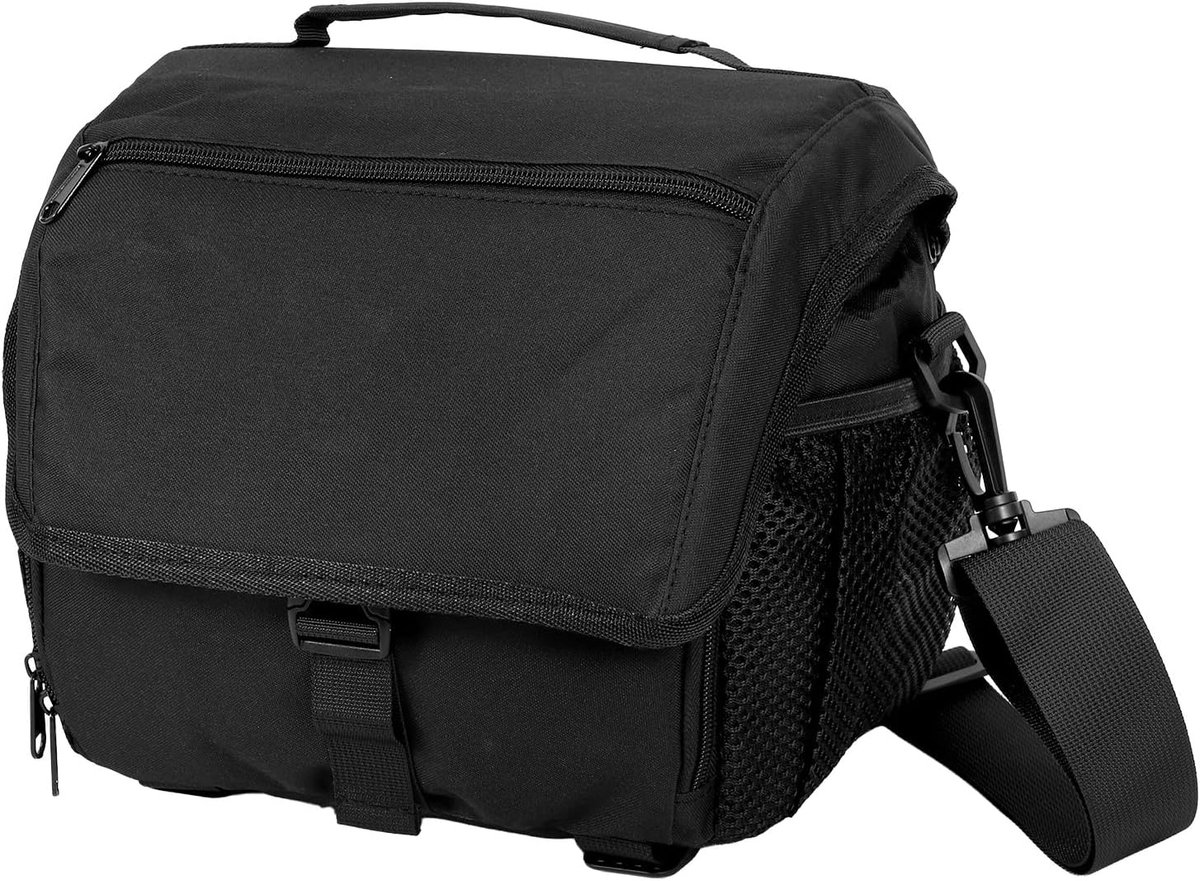 Fototas voor DSLR SLR, cameratas waterdicht, gewatteerd, met verstelbare vakken voor camera, lenzen en accessoires, voor reizen en fotografie