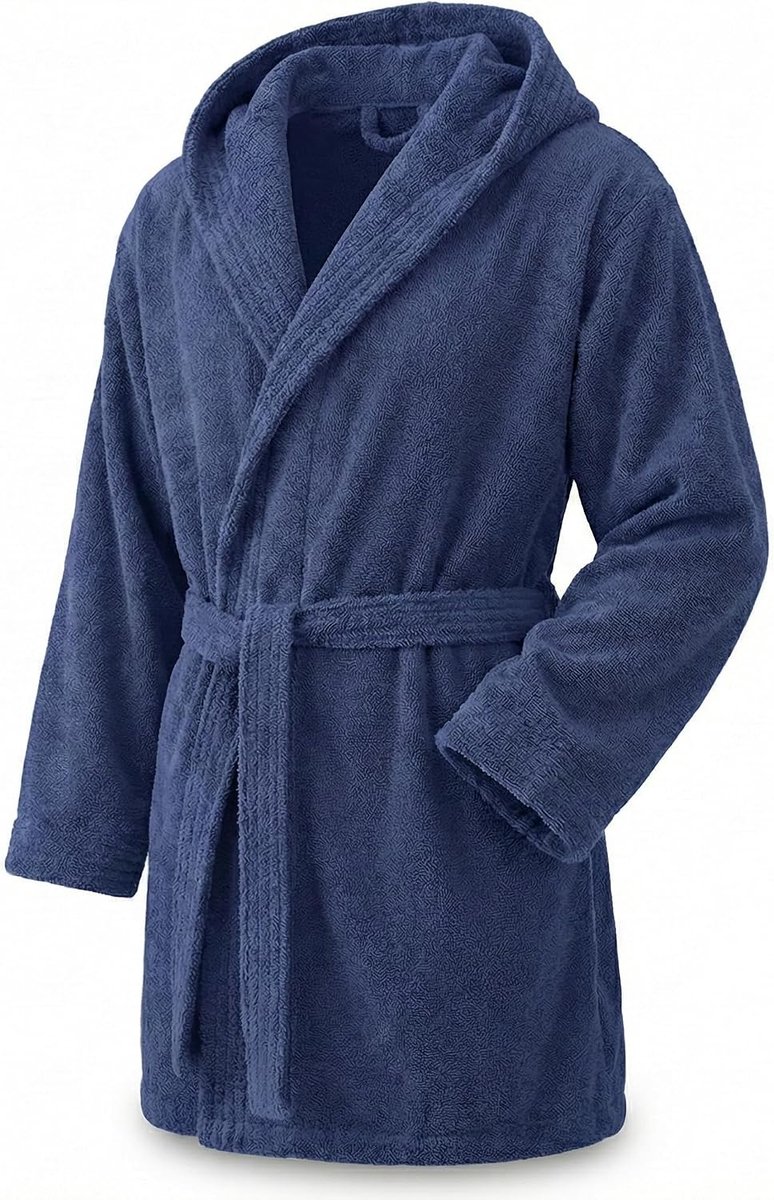 Towel Elegante badjas voor dames en heren, 100% katoen, 500 g/m², met capuchon of zonder capuchon, zacht en absorberend voor douche, spa en zwembad