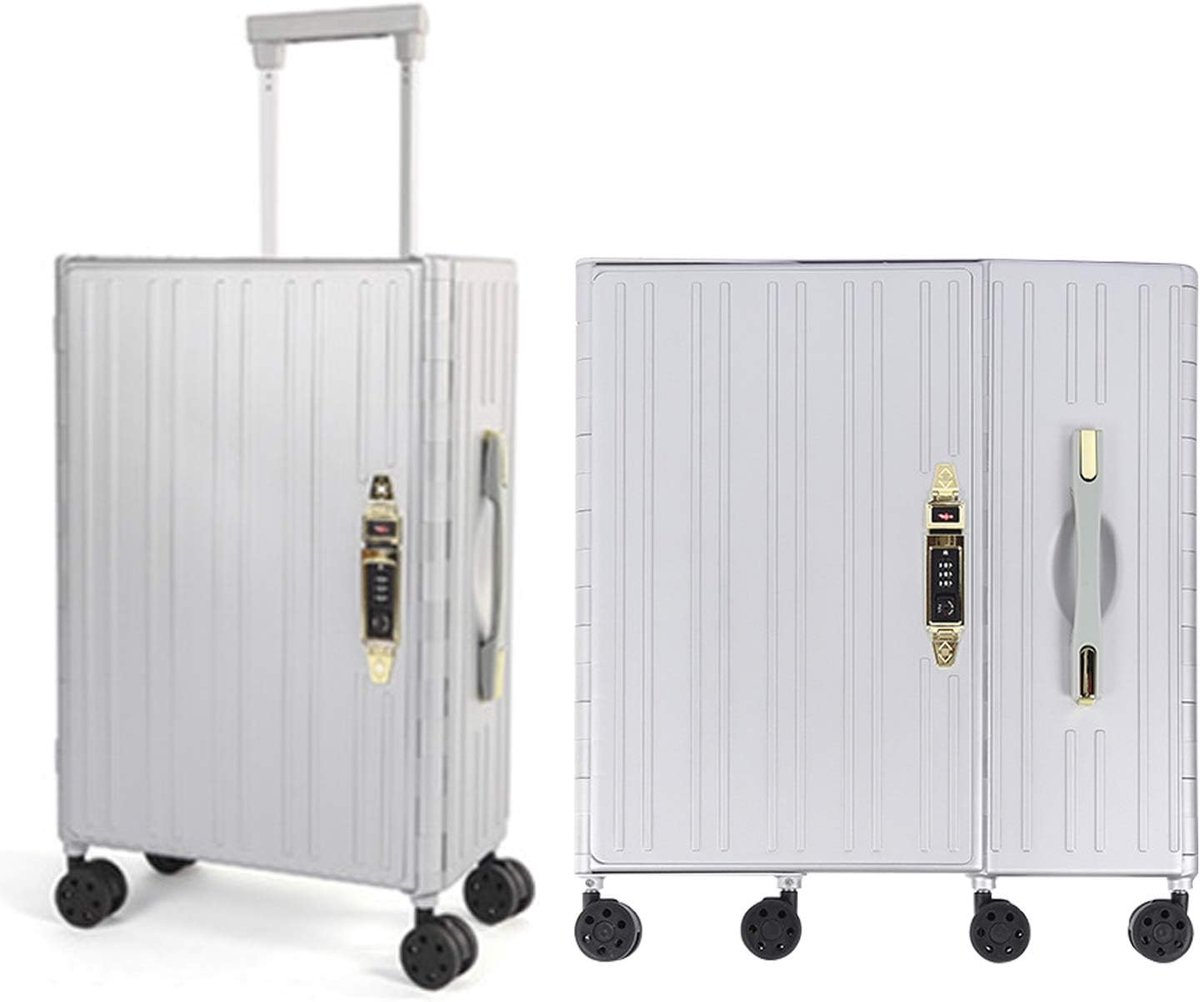 Koffer Trolley Carry on Hand Cabine Bagage Hard Shell Reistas Lichtgewicht met 4 Spinner Wielen En Dial Combinatieslot, Groen