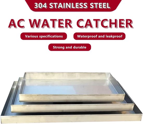 RVS waterbak voor plantenbak, rechthoekig, 120x70 cm — afbeelding 2
