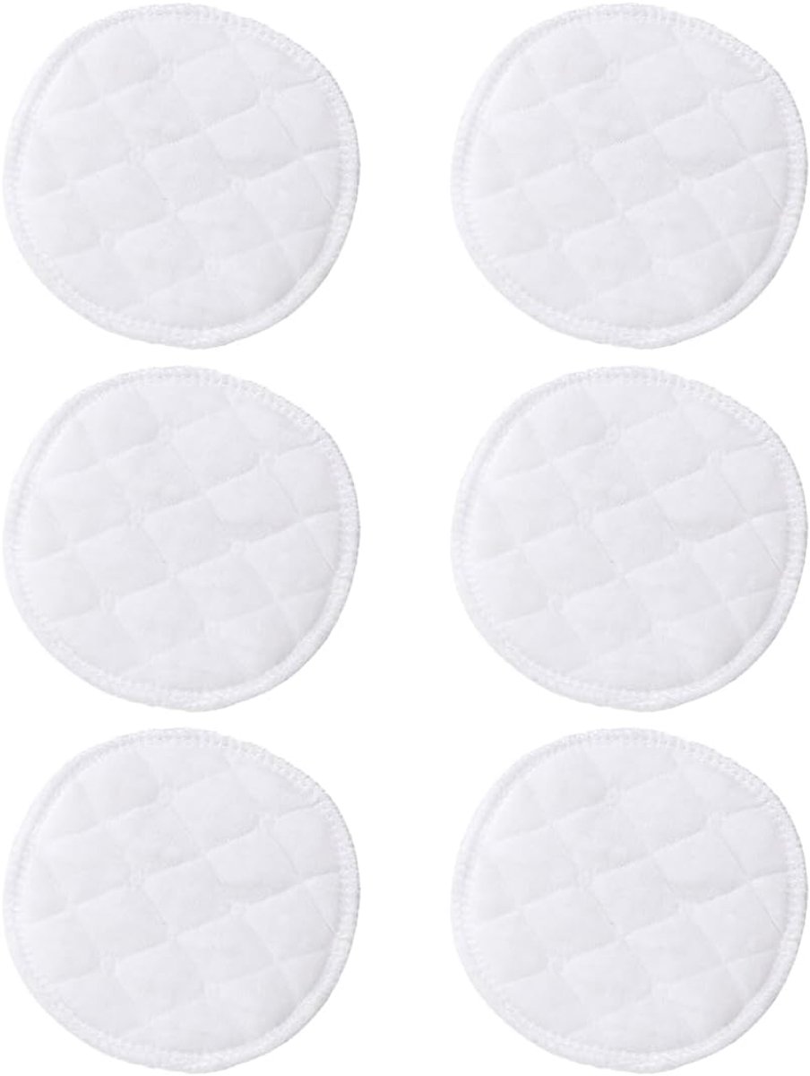 Borstpads en tepelbeschermers, 6 stuks, wasbaar, drielaags, katoen, absorberende maandverbanden
