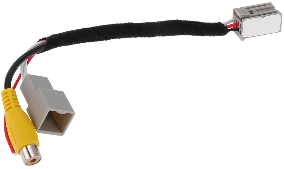1 Stuk Achteruitrijcamera Adapter Kabelboom Kabel voor Mitsubishi Outlander ASX GF GG ZJ ZK 13-20 Voor Achteruitrijcamera Bedrading Kabelboom Grijs Metaal