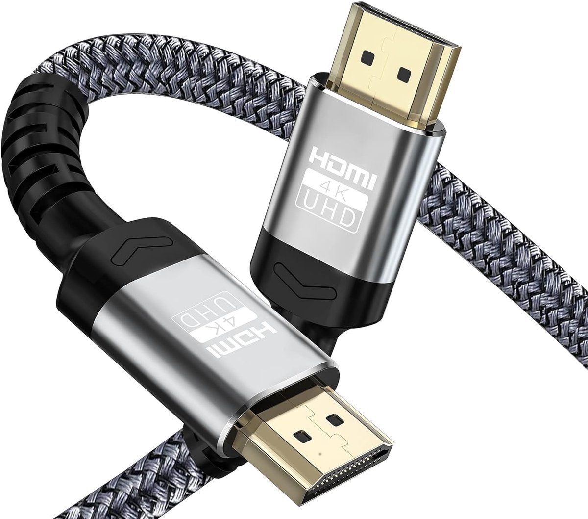 HDMI-kabels 1M | 18Gbps Ultra High Speed HDMI 2.0-kabel & 4K @60Hz HDR ARC HDCP2.2 Ethernet-gevlochten HDMI-kabel | voor UHD TV Monitor Laptop Xbox PS4/PS5 ect