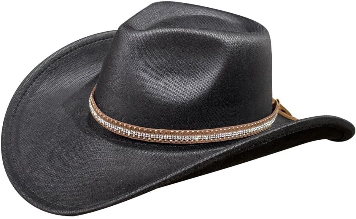Cowboyhoed voor heren en dames, western-cowboyhoed, cowboyhoed, brede rand, klassieke panamahoed voor outdoor, rodeo, dagelijks gebruik, carnaval