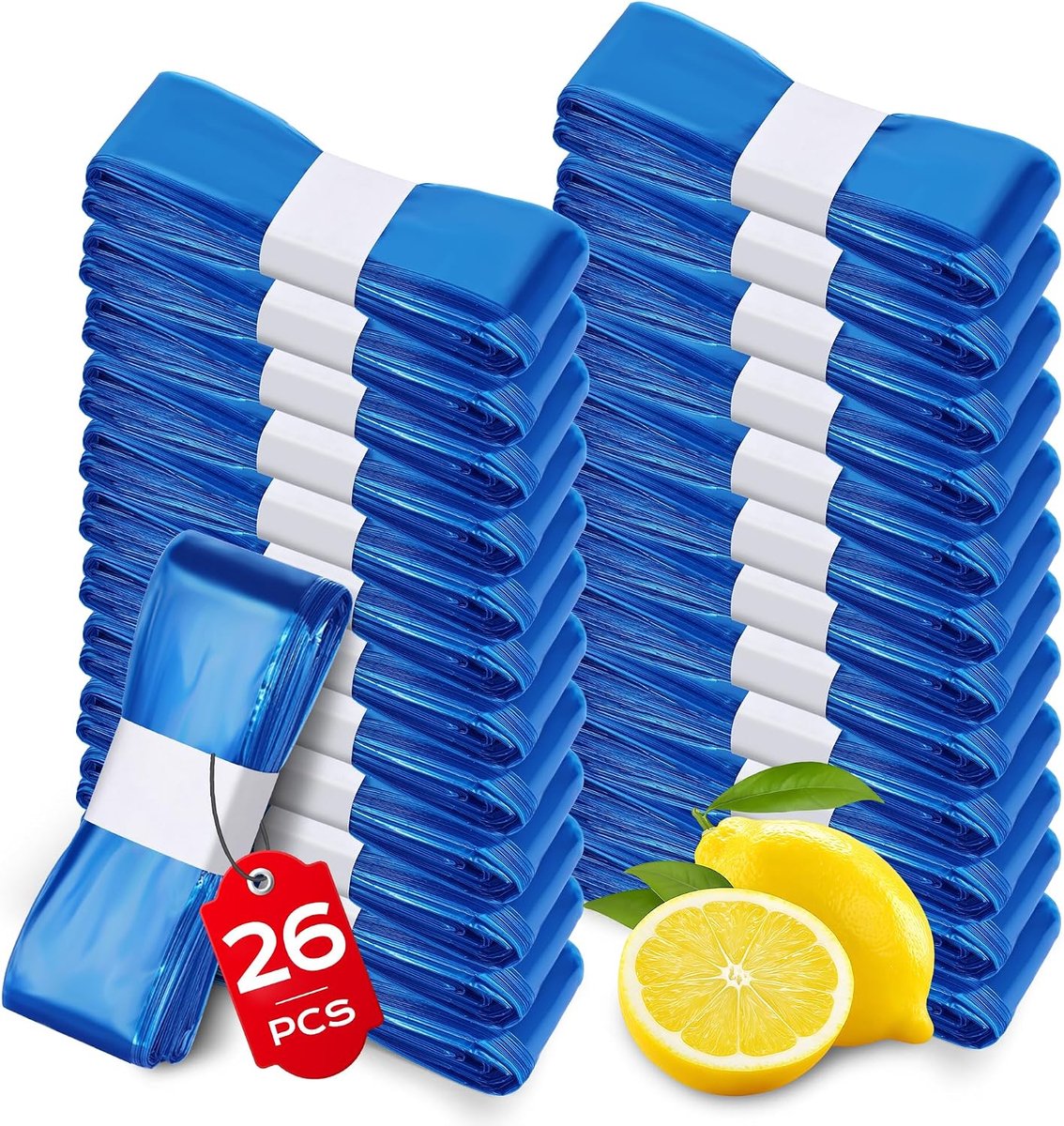 26 stuks luieremmer navulcassettes, uitstekende afdichting en taaiheid, navulfolie luierzakken compatibel met alle luieremmers en kattenstrooiverwijderingsemmers, voor Litter Locker