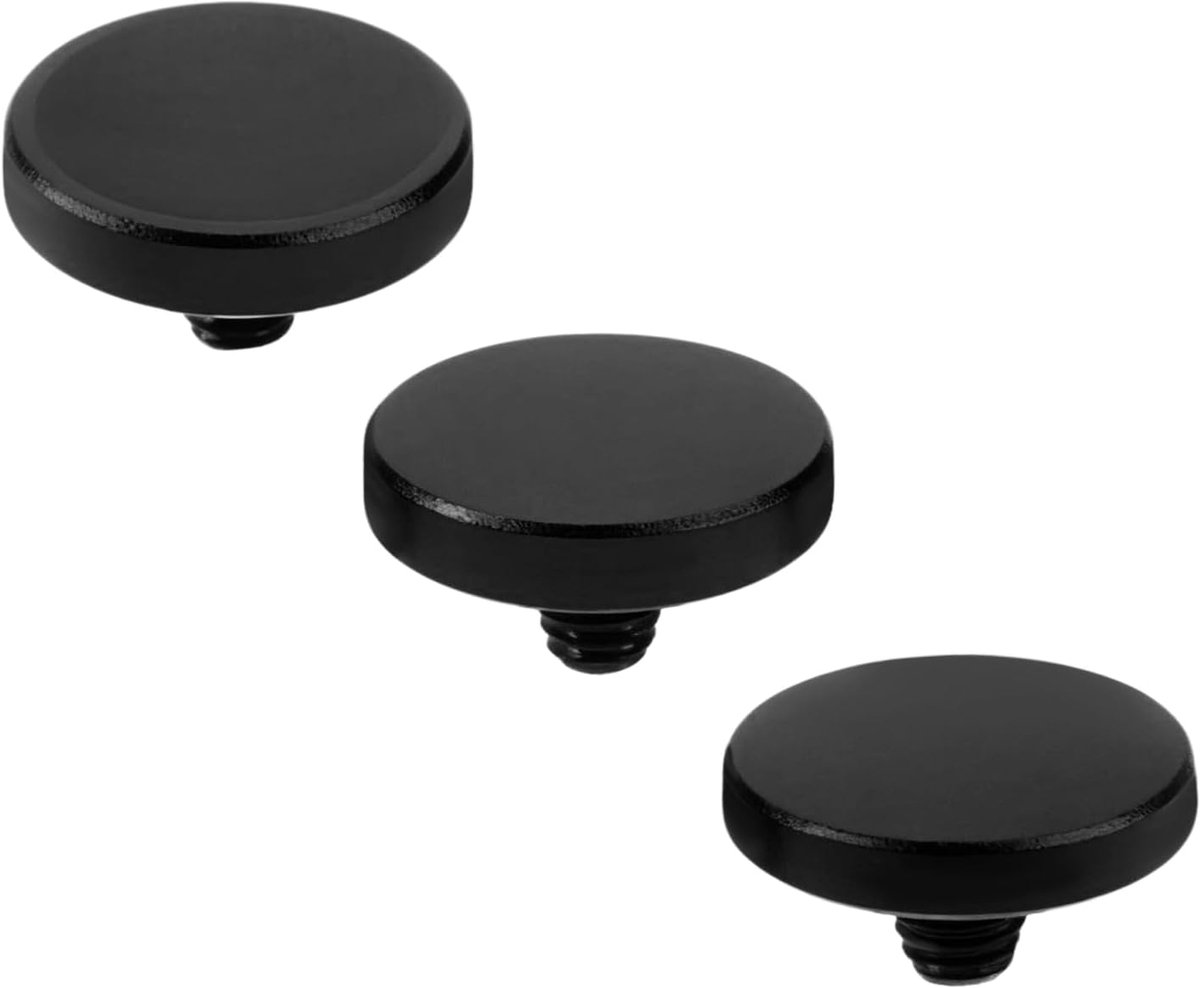 3 stks Zwart Aluminium Ontspanknop Concave Convex Flat Compatibel met Fujifilm Compatibel met Canon