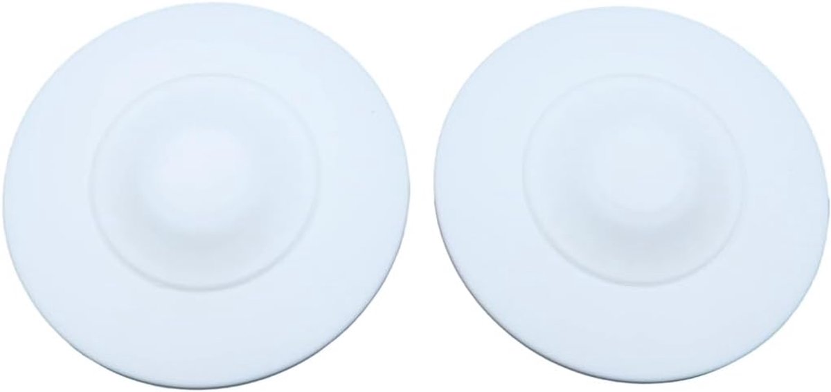 2 stuks Push-Type Gootsteen Afvoerplug, Wit