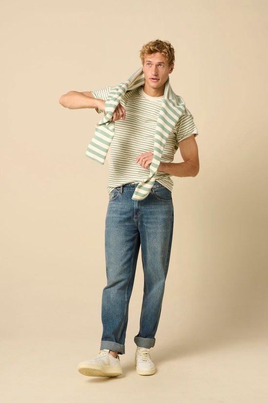 Groen Gestreept T-shirt