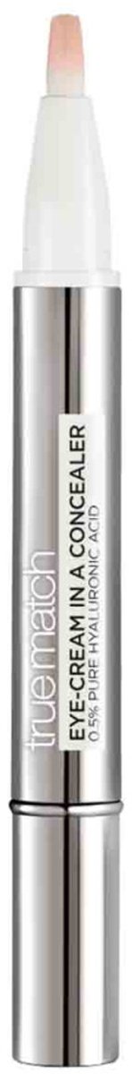 L’Oréal Paris True Match Eye-Cream In a Concealer Verrijkt met Hyaluronzuur - 1-2R Rose Porcelain