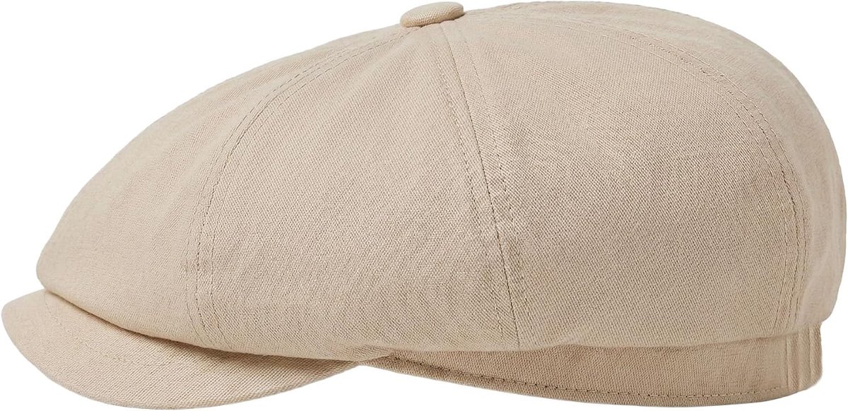 Byron ribgebreide muts | Newsboy Peaky | Elastisch katoen | lente zomer