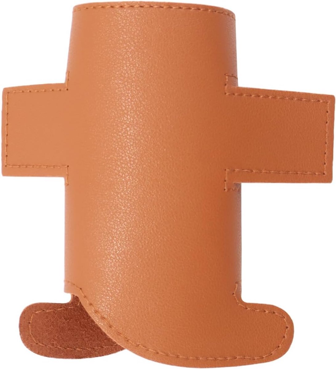 Bruin Lederen Zuiger Beschermhoes Mouw Voor Trompet Cornet Bugelhorn Kleine Instrument Accessoires Universele Fit