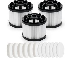 Filters voor Levoit LVAC 200 accustofzuiger, compatibel met filtermodel LSV-V201F-WUS met 6 achtermotorfilters en 6 voormotorfilters, filtervermogen 99,9%