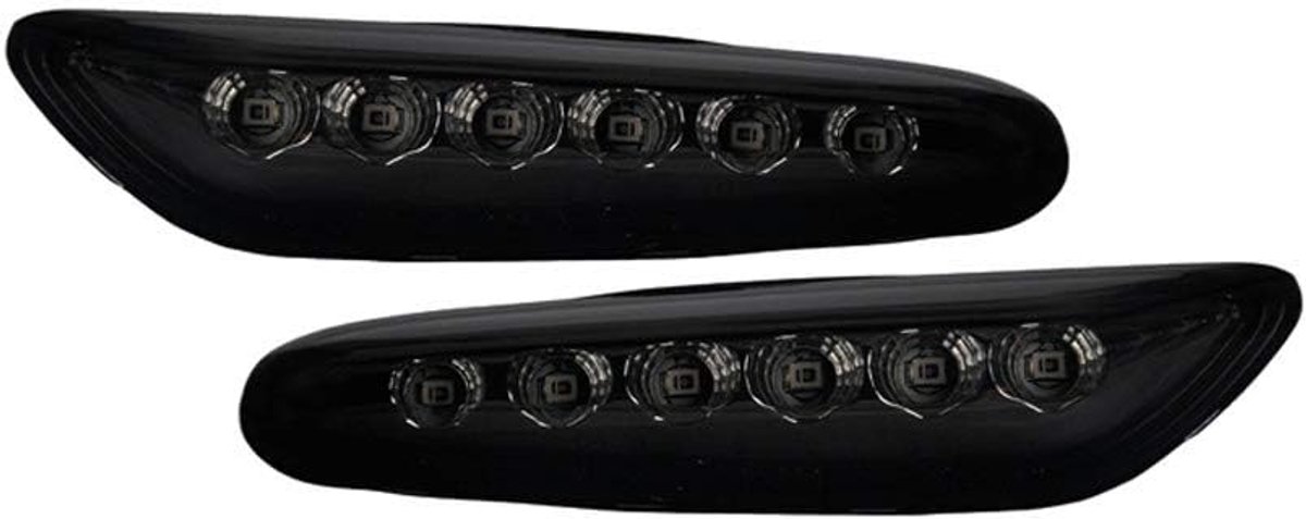 LED Zijknipperlichten (T10 Plug) passend voor BMW 1-Serie E8x / 3-Serie E46 / 3-Serie E9x / 5-Serie E6x / X1 E84 / X3 E83 - Rookgrijs
