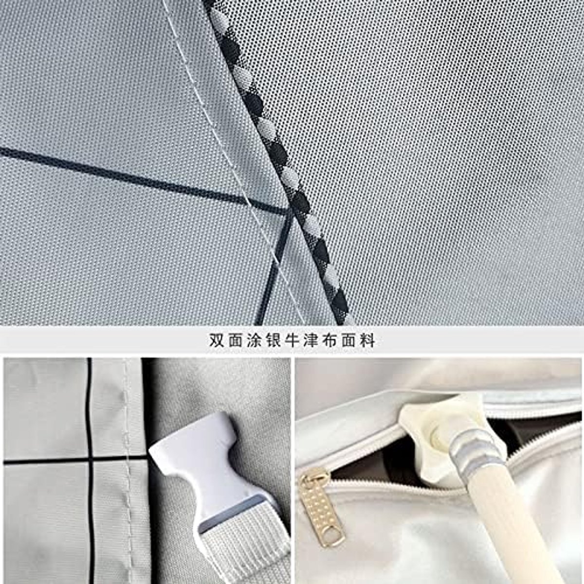 Wasmachine Cover Dikte Waterdichte Zilveren Coating Fabric Washer Anti-UV Beschermhoes (Color : A2, Specification : 55x57x90cm M)