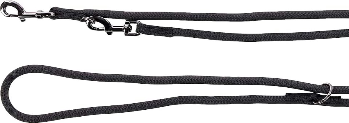 Trainingslijn Aiden zwart 250 cm 12 mm