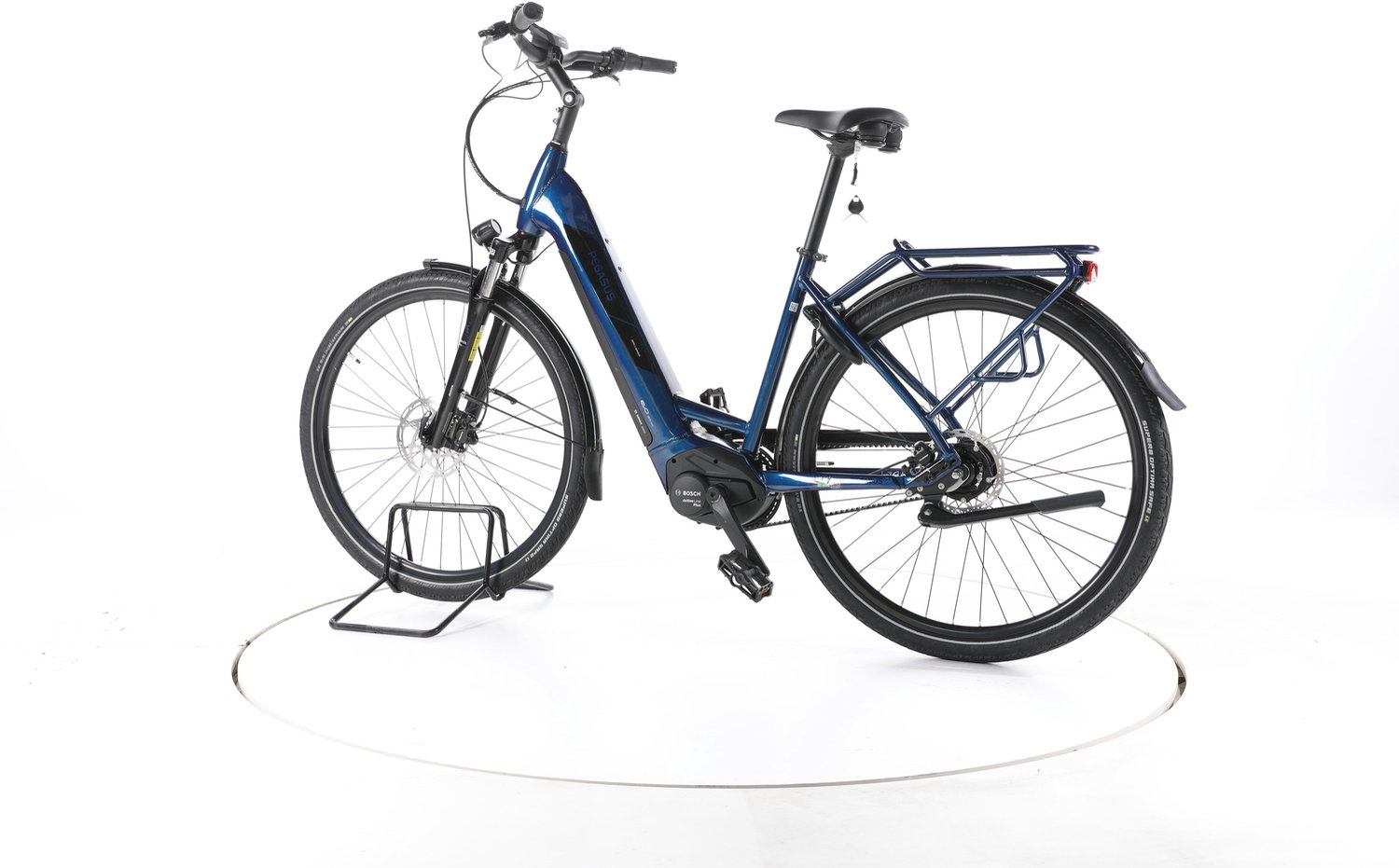 Pegasus Solero Evo 8R Elektrische citybike Bosch Accu 500Wh 28" blauw Pro
