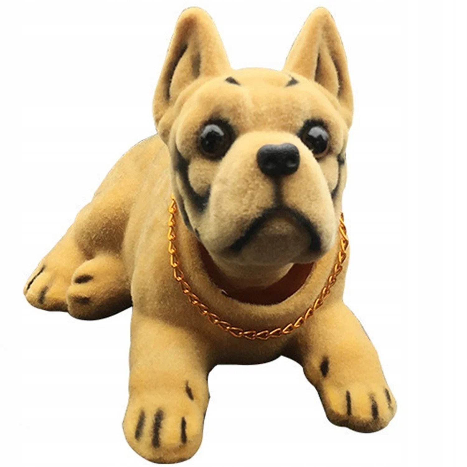 Kiwende Hondenfiguur Auto - Zachte Zems, Retro Stijl