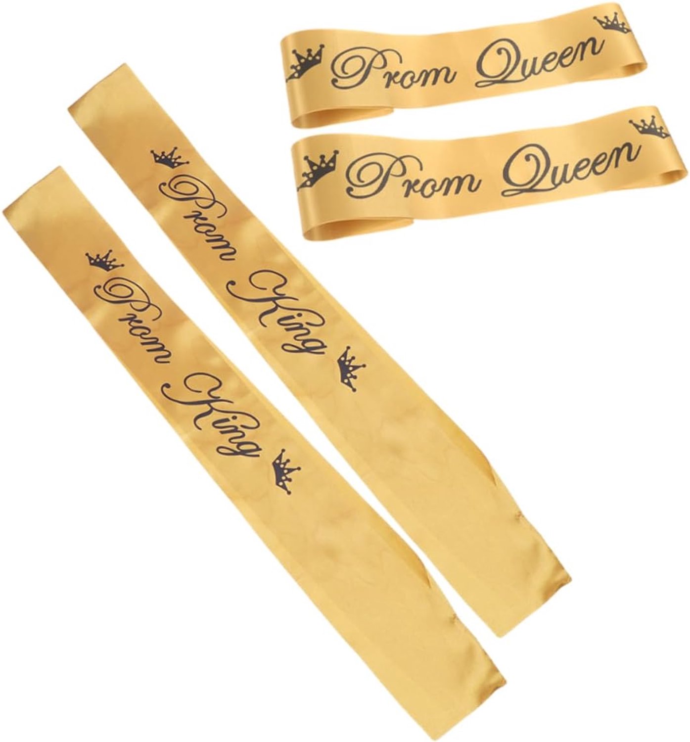 4 Stuks ceremoniële riem effen witte sjerp goud aangepaste sjerp meisjes decoratie afgestudeerde partij rekwisieten afstuderen schouderriem lap Golden