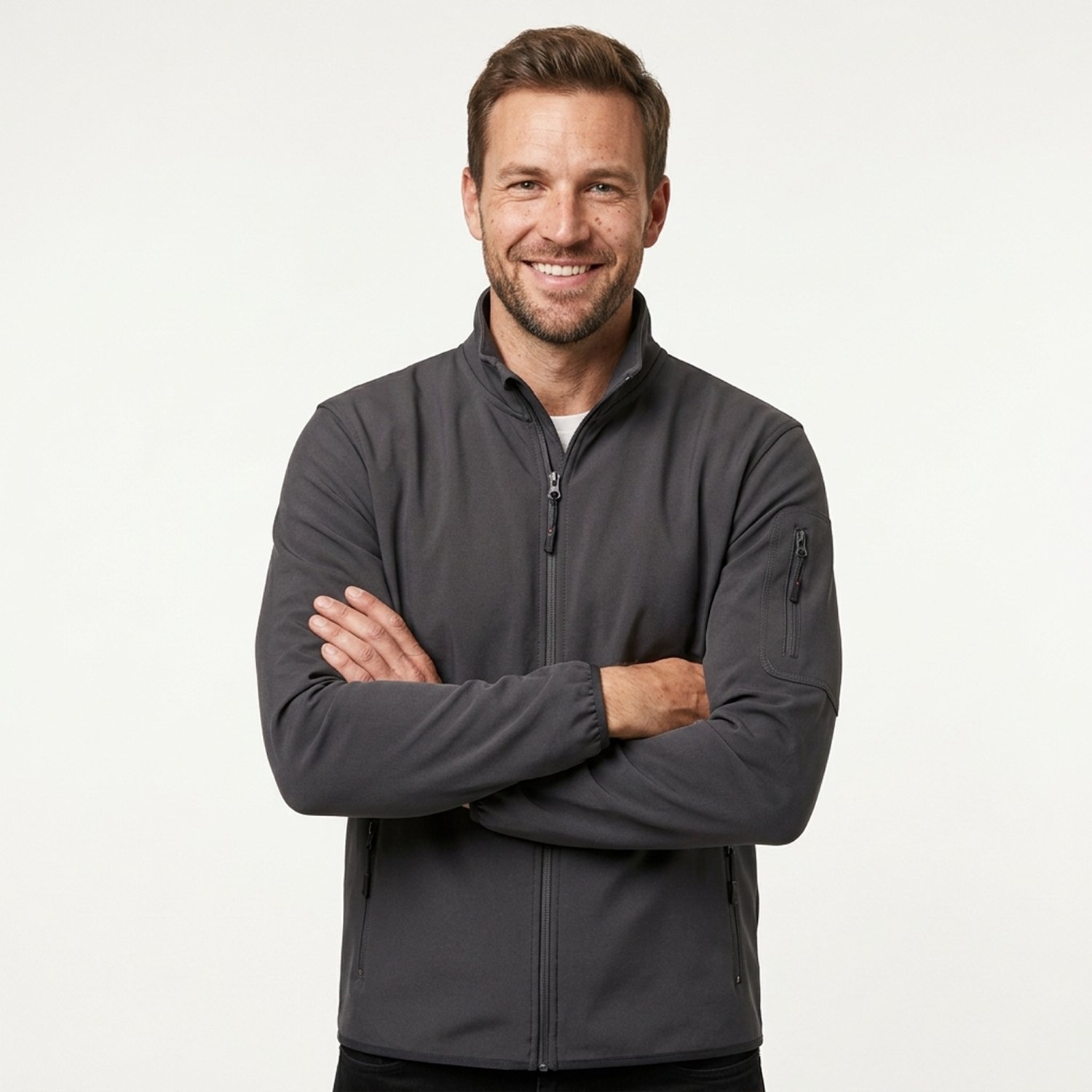 Santino Berlin Sweatvest lange mouwen +Rits - Marine - XL