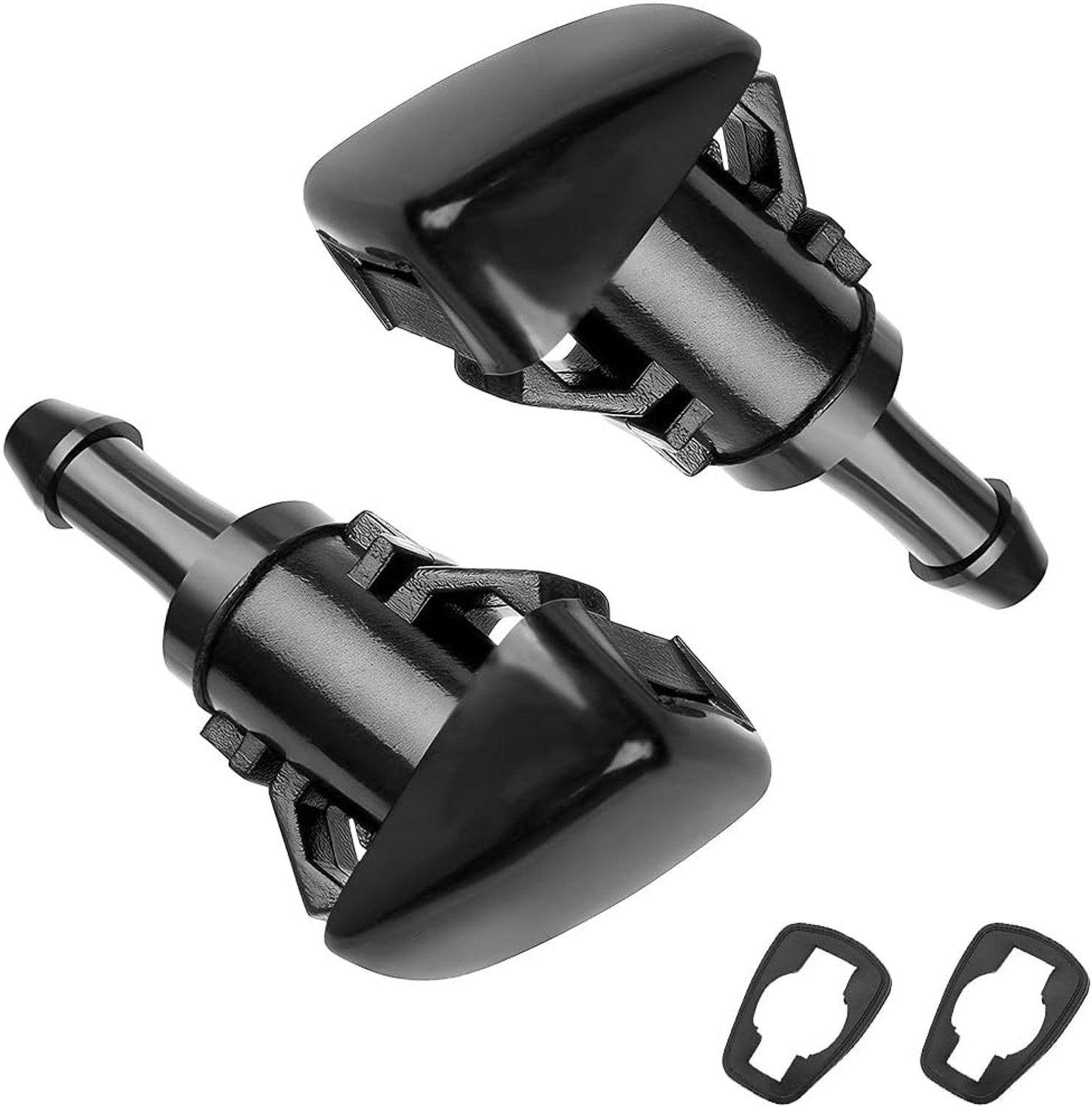 Set van 2 Universele Ruitensproeiers voor Auto's, Waterdichte Ruitensproeier Nozzles, Efficiënte Ruitensproei Systemen voor Optimale Zichtbaarheid