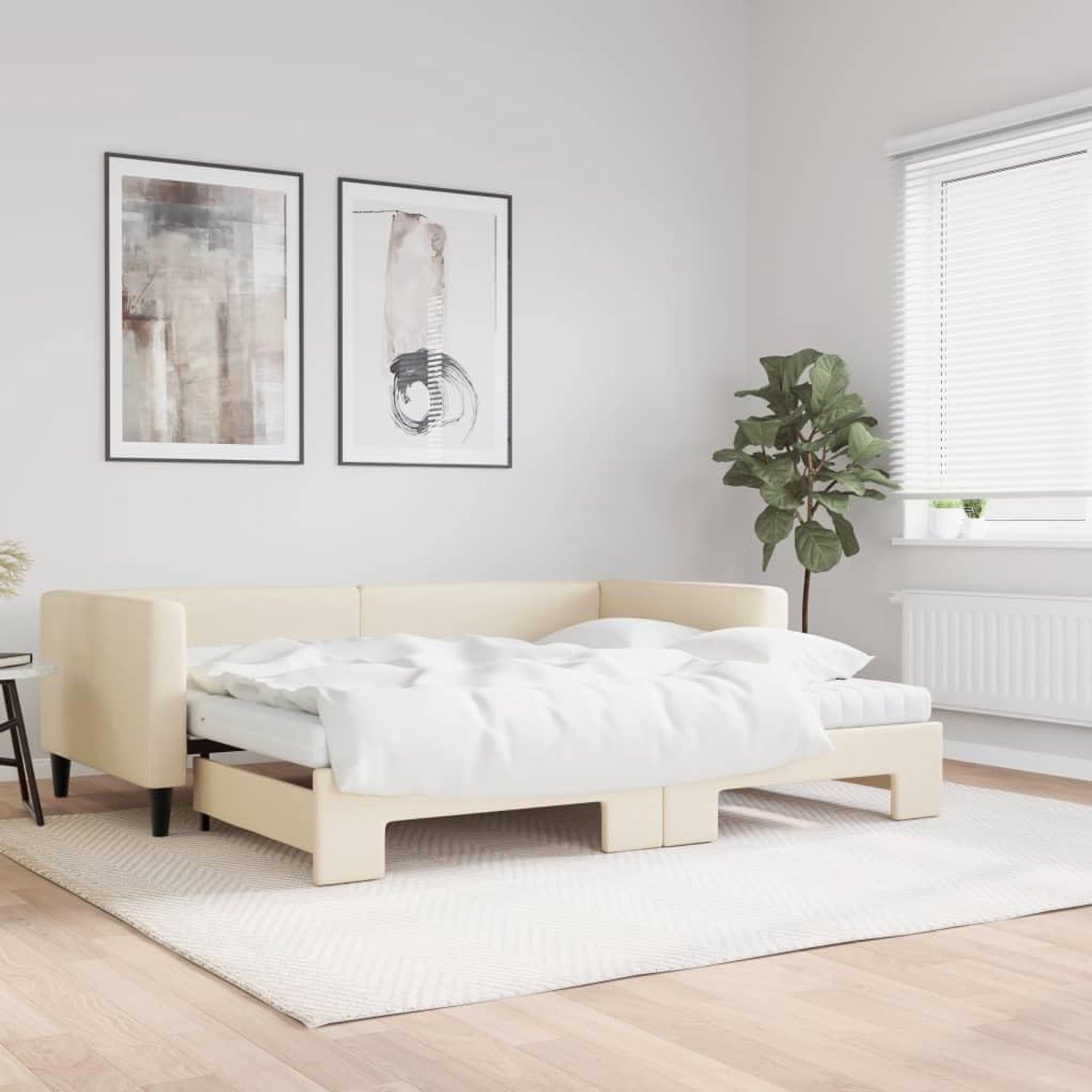 2 in 1 Schuimmatras Slaapbank Creëer Extra Slaapruimte Ons Bed 90x200 cm
