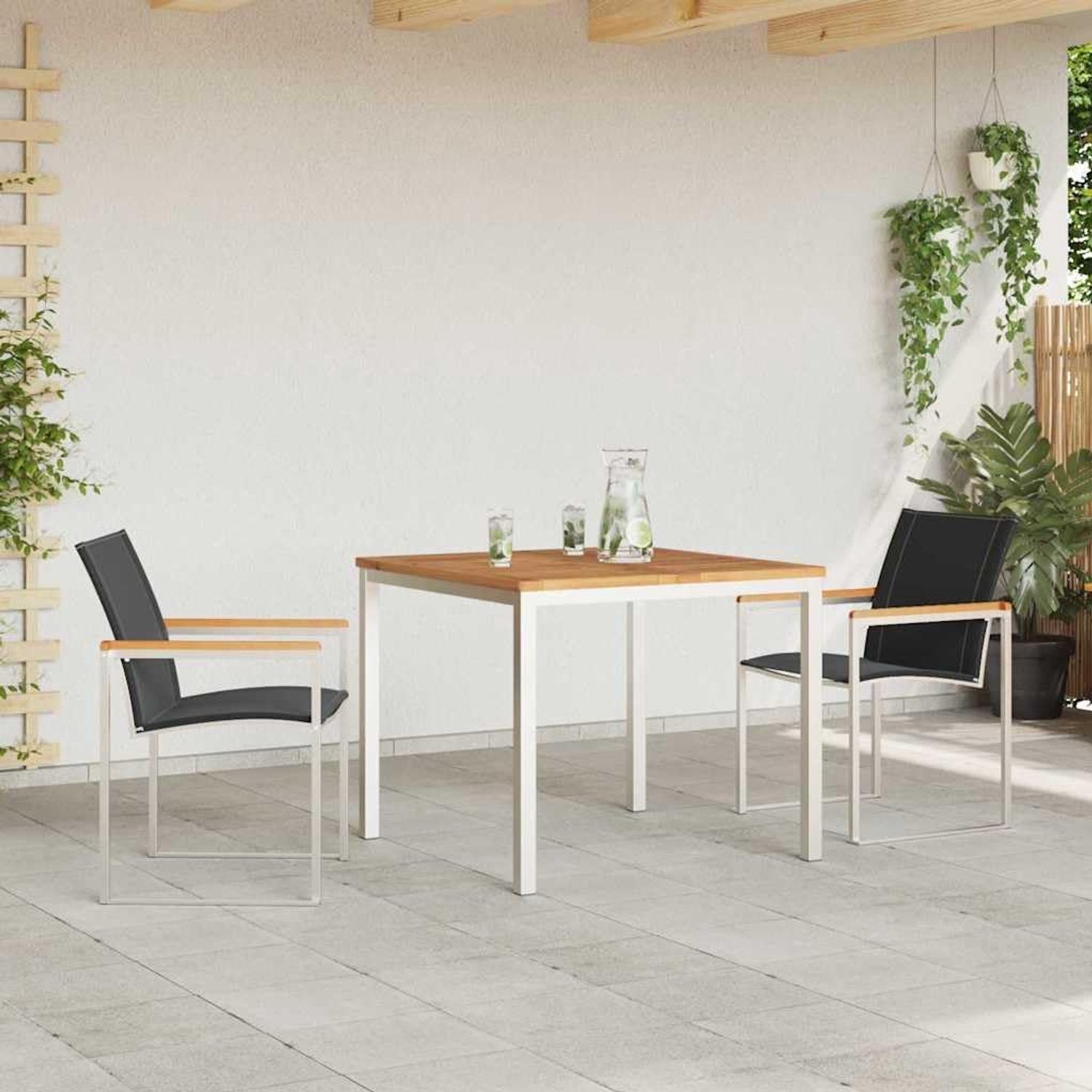 Poedercoating modern tuindiners voor buitengebruik