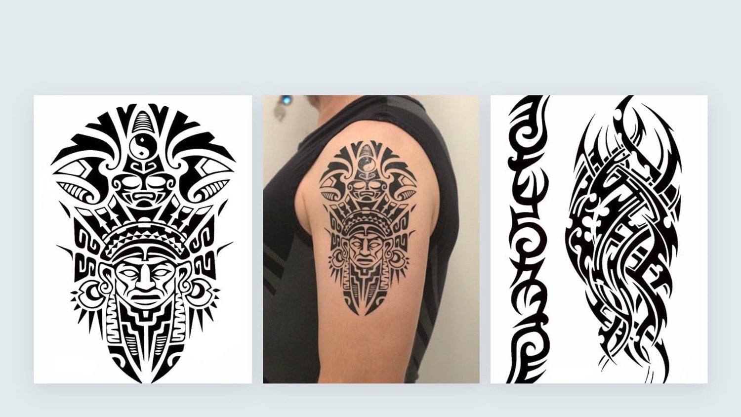 524 Temporary Tribal Tattoos Maori Design Tattoos Tribal zelfklevende tatoeages 2 vellen set